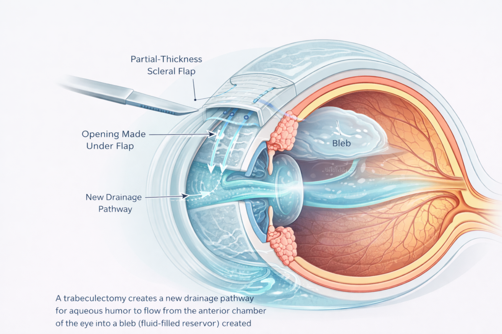 Trabeculectomy in Ahmedabad — Glaucoma Filtration Surgery at Puja Eye Hospital