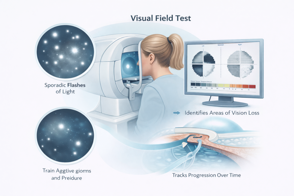 Visual Field Test (Perimetry) in Ahmedabad — Glaucoma Monitoring at Puja Eye Hospital